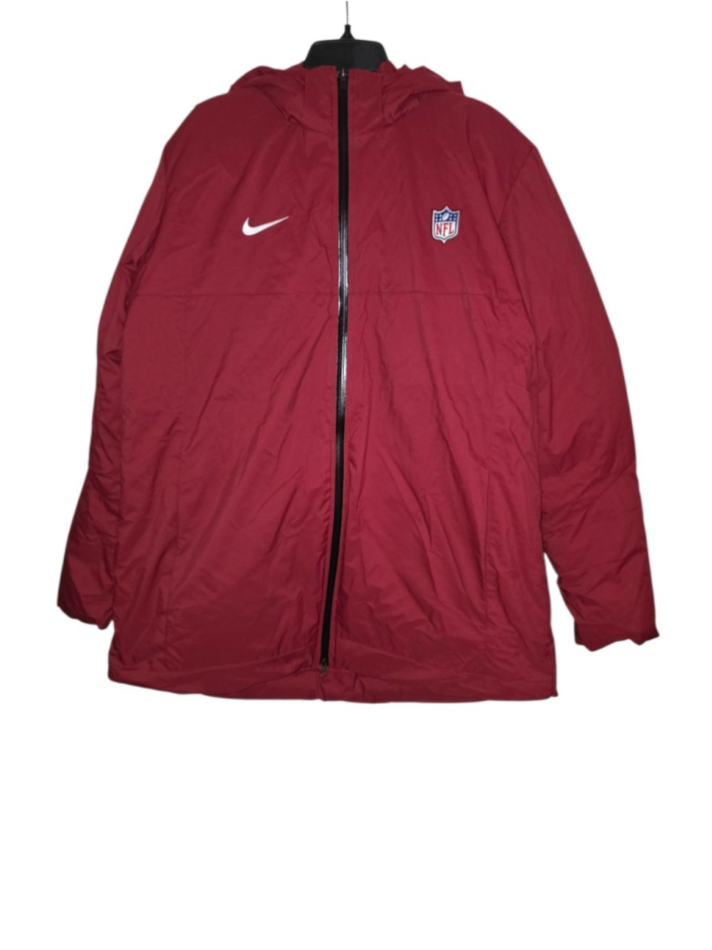 Nike NFL Sideline Down Hooded Parka Jacket Men's XL Red DC3054-677 NWOT